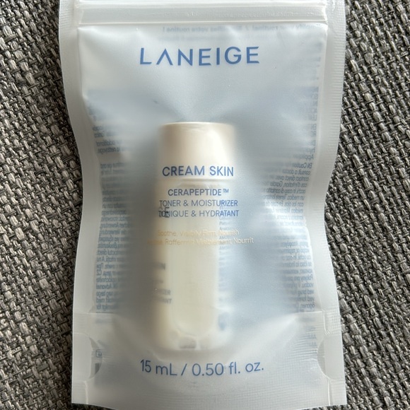 NWT LANEIGE Cream Skin Cerapeptide Toner & Moisturizer 15mL - Picture 2 of 3